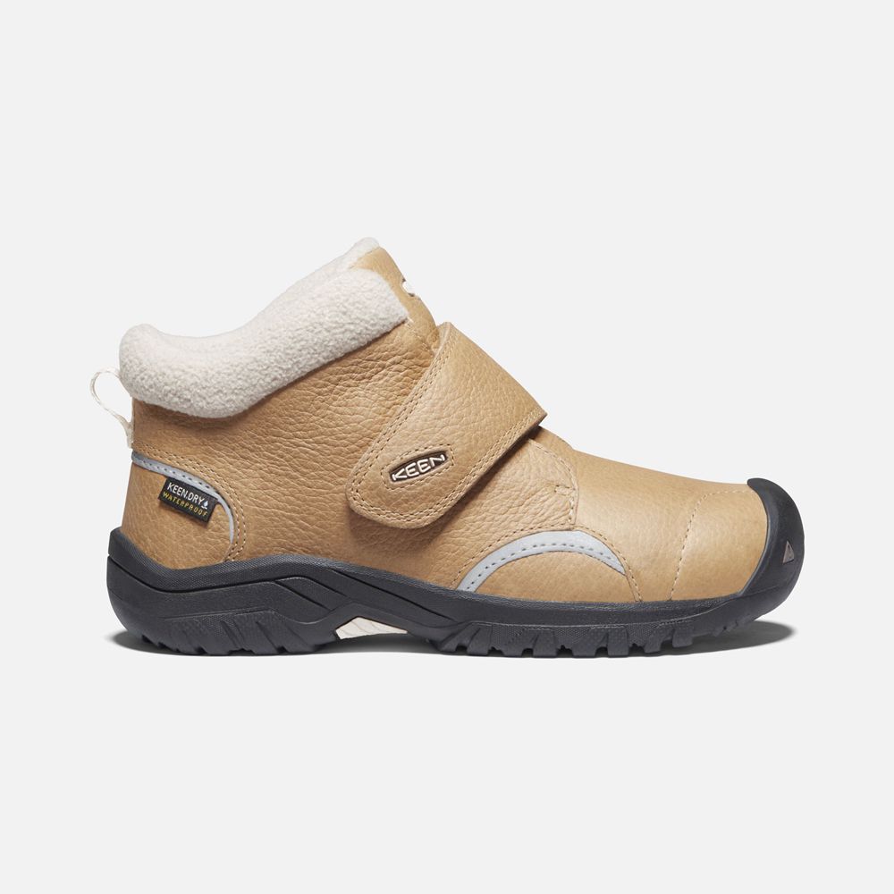 Keen Slip-On Kängor Barn Khaki - Kootenay Iii Waterproof Boots - 083164DYM